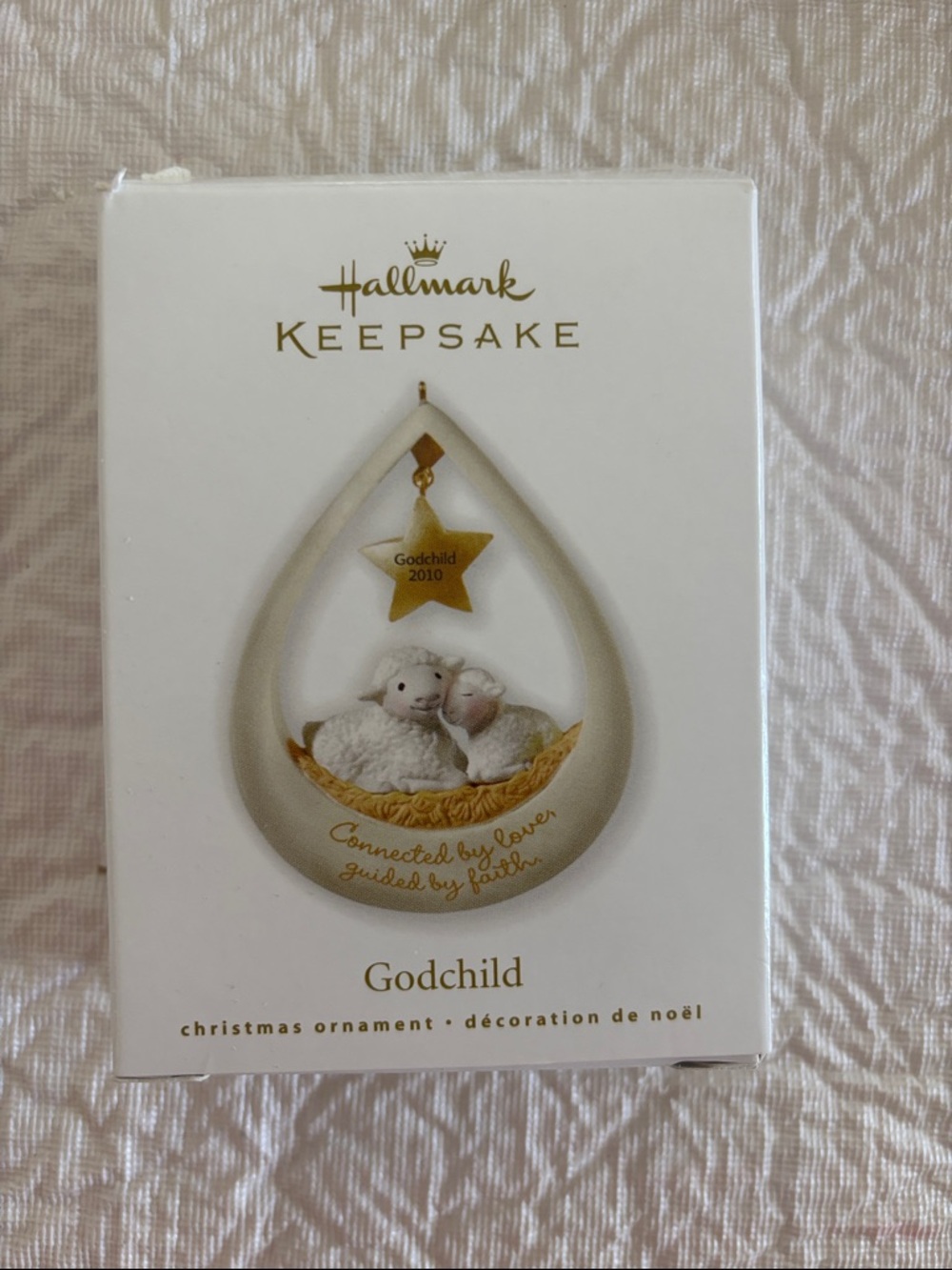 Hallmark Keepsake Godchild Ornament - White & Gold